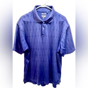 Adidas Climacool Golf Polo Shirt Navy Blue Logo, L